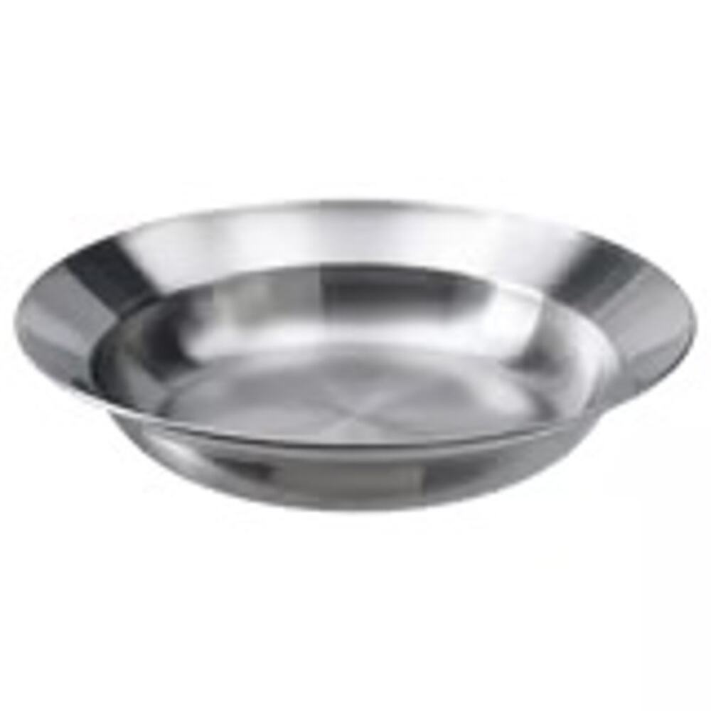 IKEA GRILLTIDER Outdoor Adventure-Ready Stainless Steel Deep Plate Set of 2
